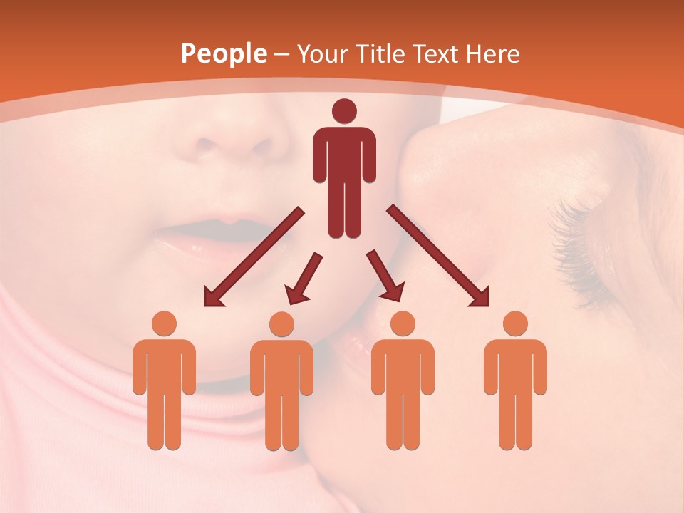 Smile Kissing Infant PowerPoint Template