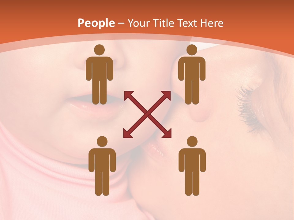 Smile Kissing Infant PowerPoint Template