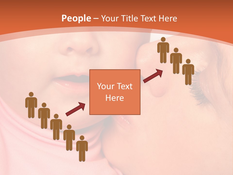 Smile Kissing Infant PowerPoint Template