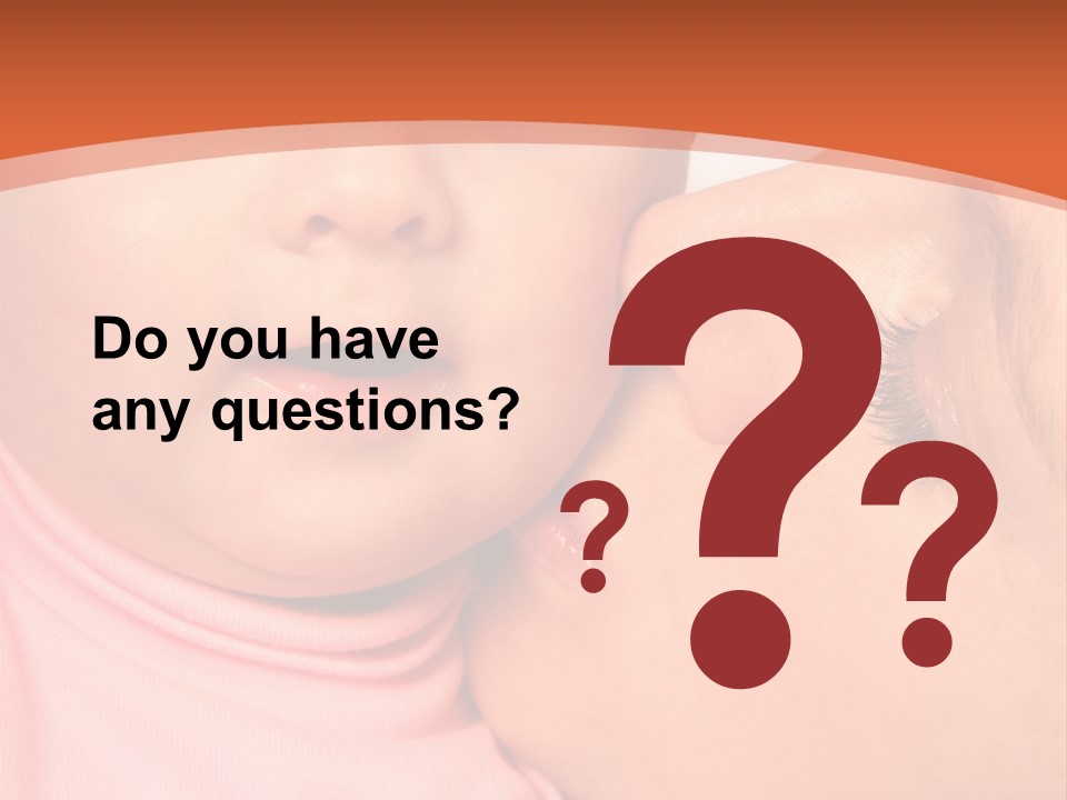 Smile Kissing Infant PowerPoint Template