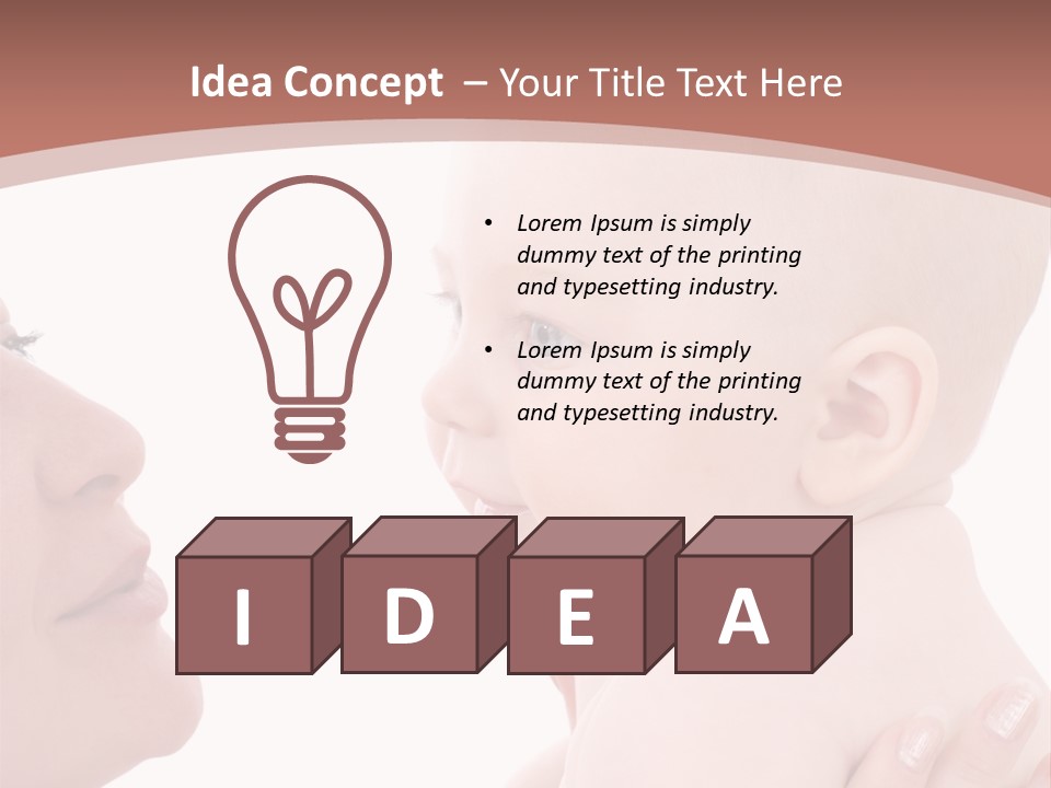 Beautiful Generation Emotion PowerPoint Template