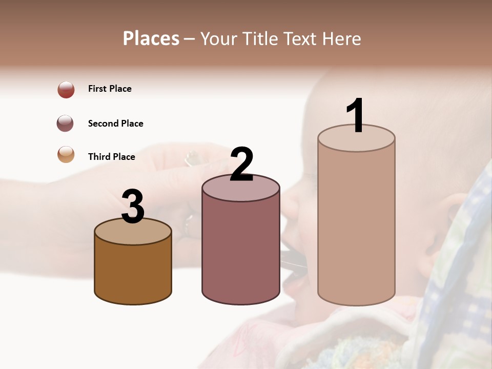 Baby Apple Girl PowerPoint Template