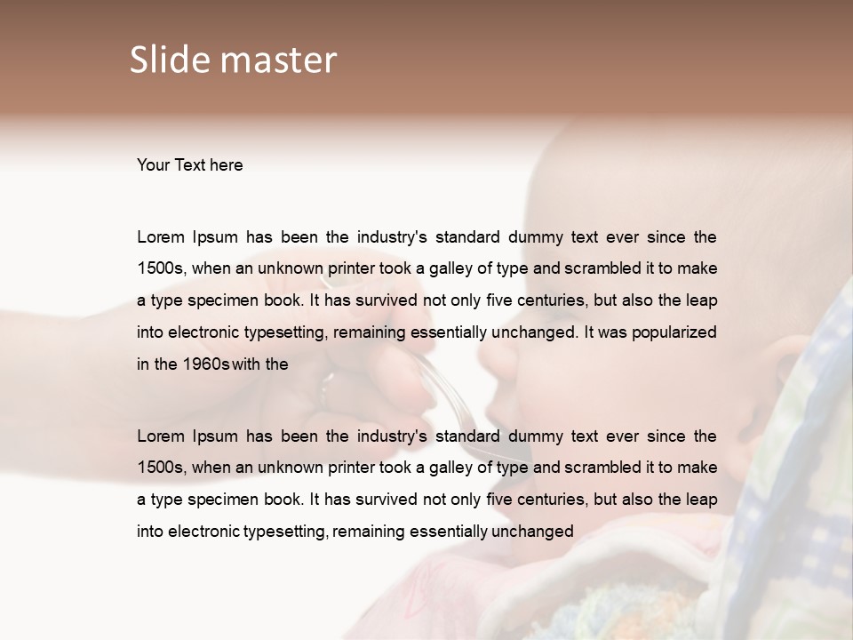 Baby Apple Girl PowerPoint Template