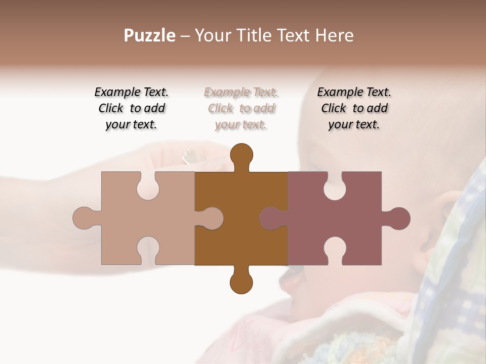 Baby Apple Girl PowerPoint Template