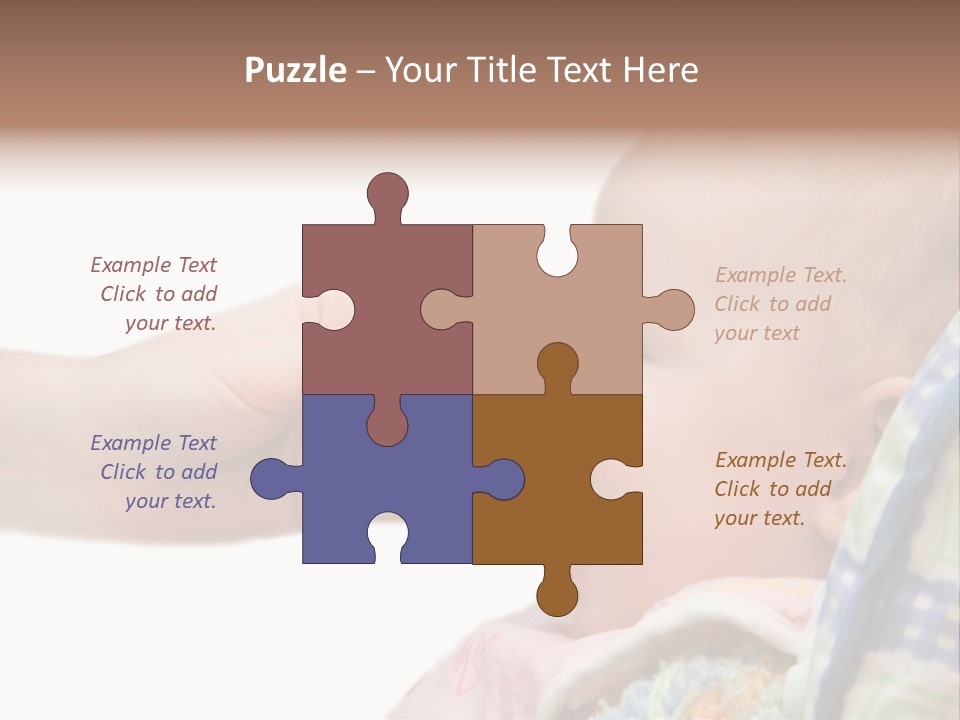 Baby Apple Girl PowerPoint Template