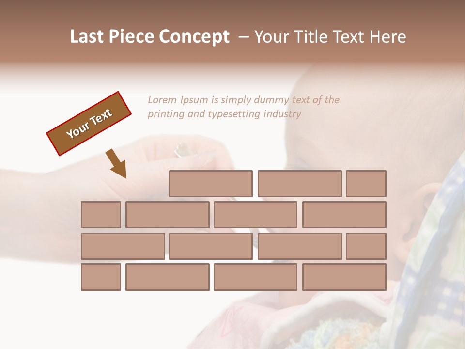 Baby Apple Girl PowerPoint Template