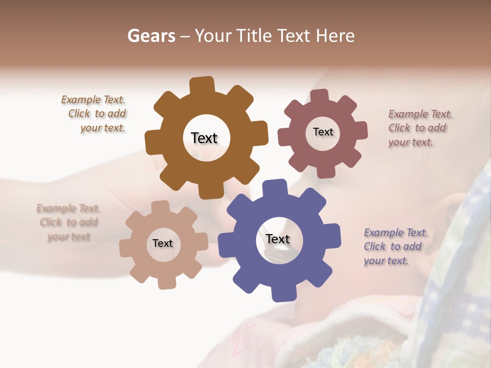 Baby Apple Girl PowerPoint Template