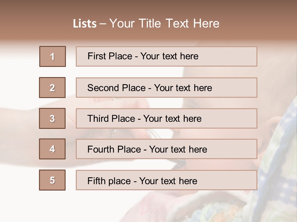 Baby Apple Girl PowerPoint Template