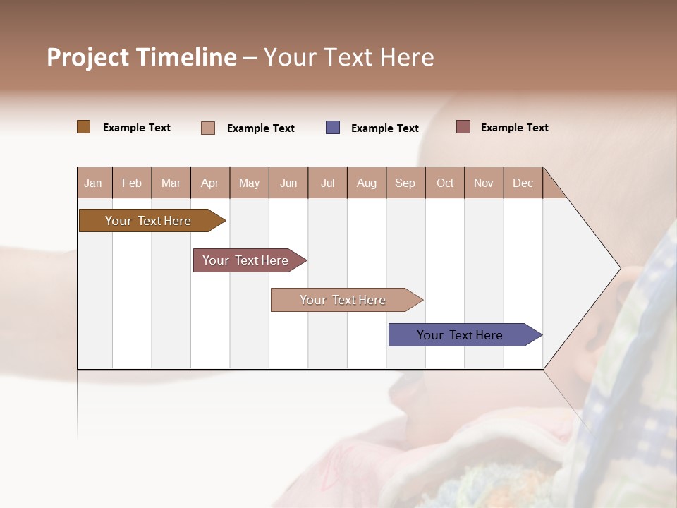 Baby Apple Girl PowerPoint Template