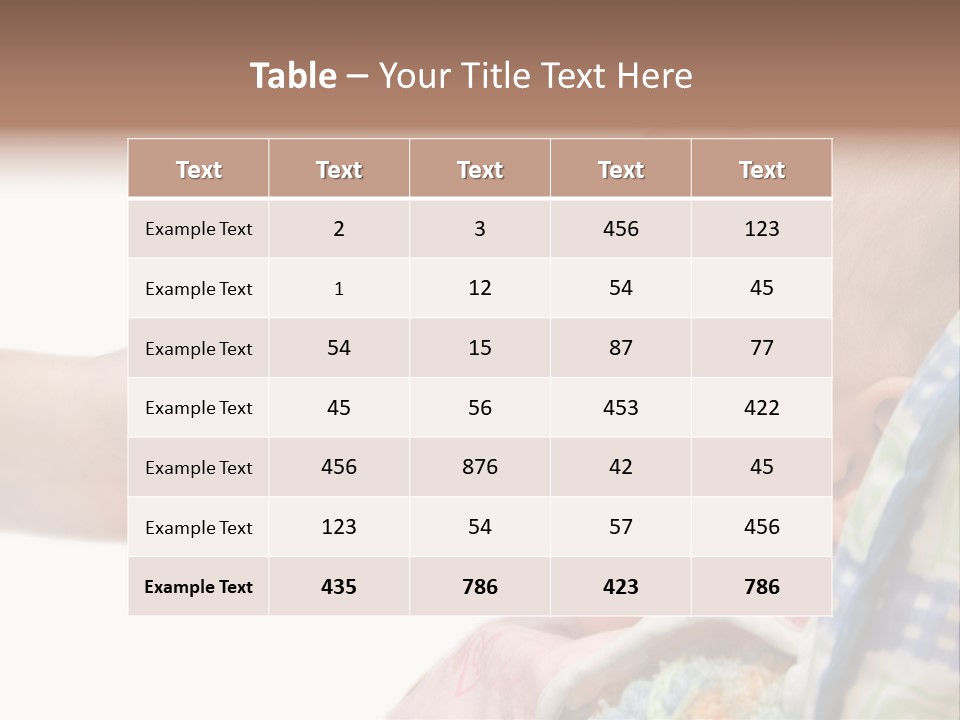 Baby Apple Girl PowerPoint Template