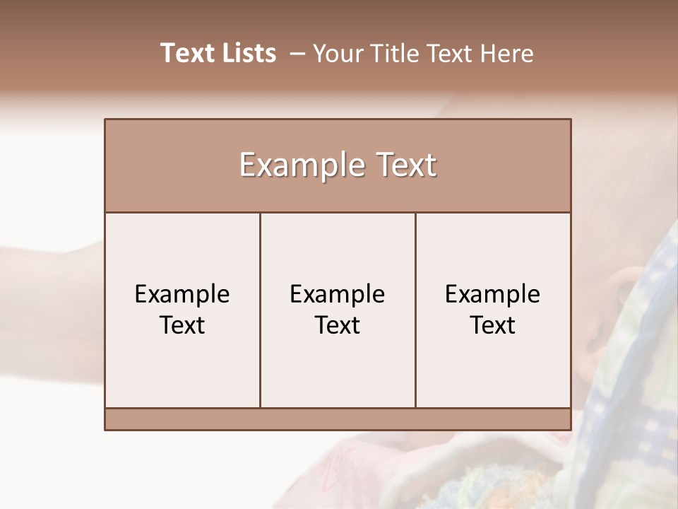 Baby Apple Girl PowerPoint Template