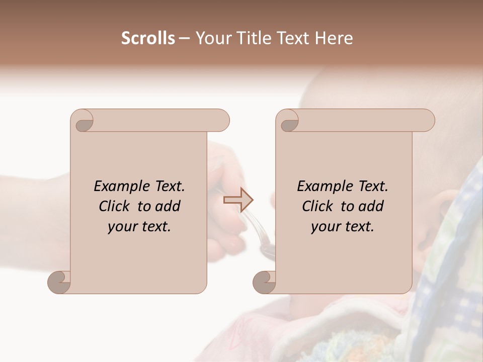 Baby Apple Girl PowerPoint Template