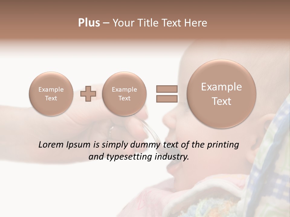 Baby Apple Girl PowerPoint Template