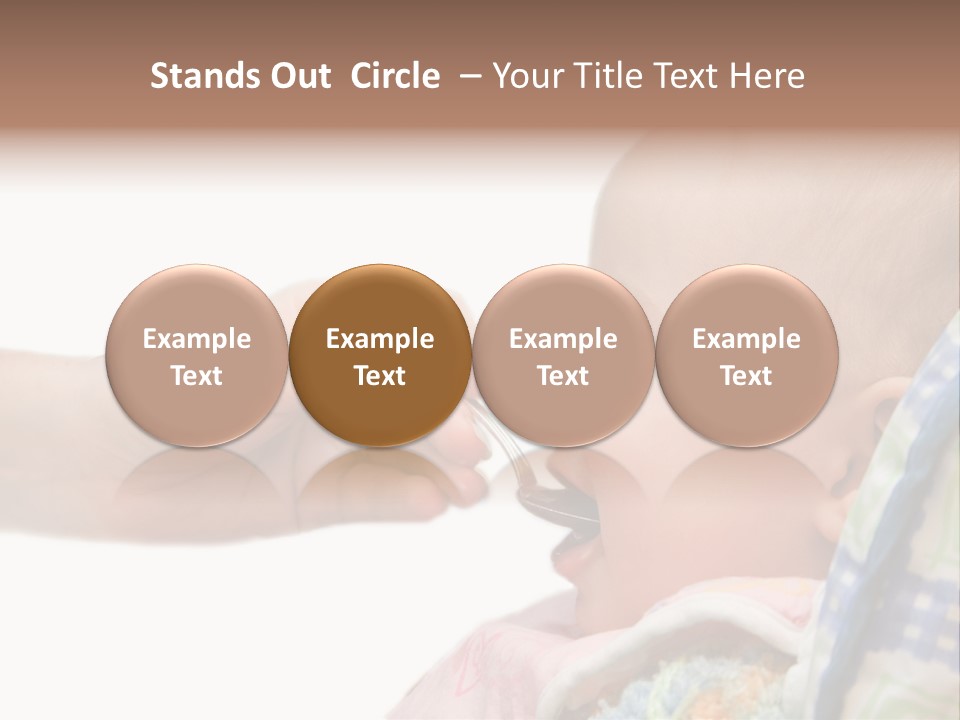 Baby Apple Girl PowerPoint Template