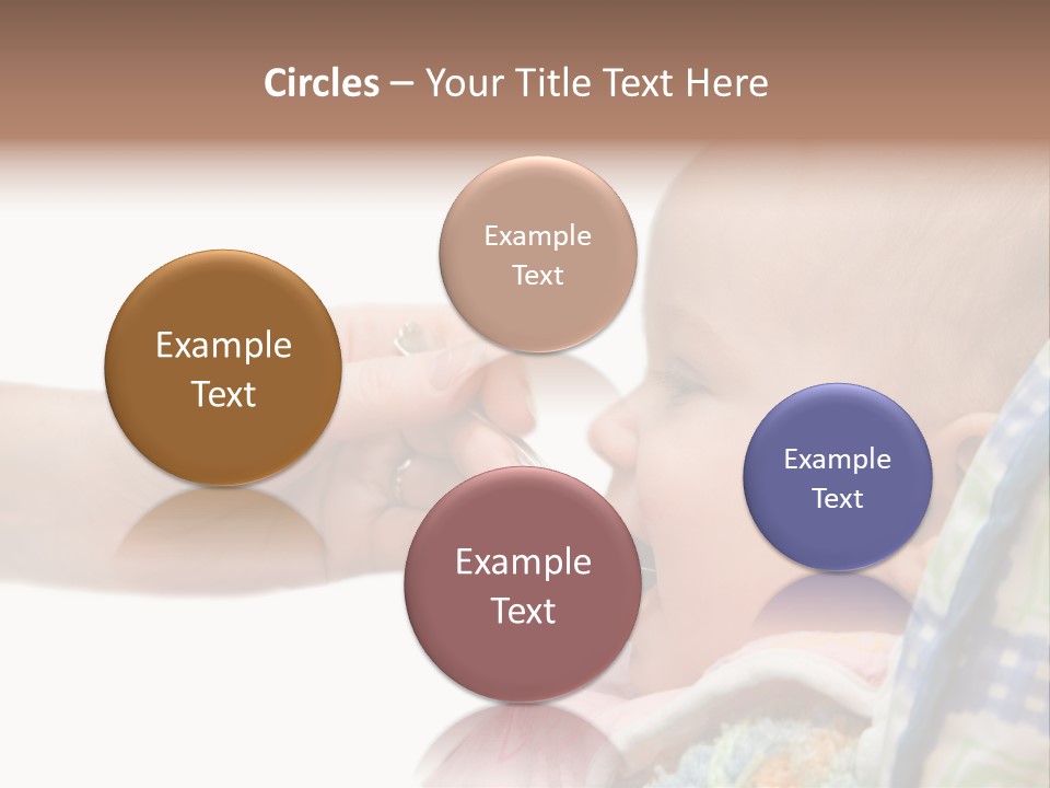 Baby Apple Girl PowerPoint Template