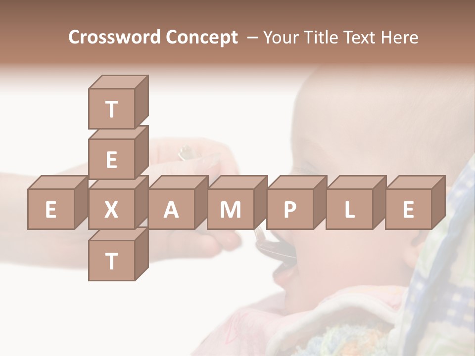 Baby Apple Girl PowerPoint Template