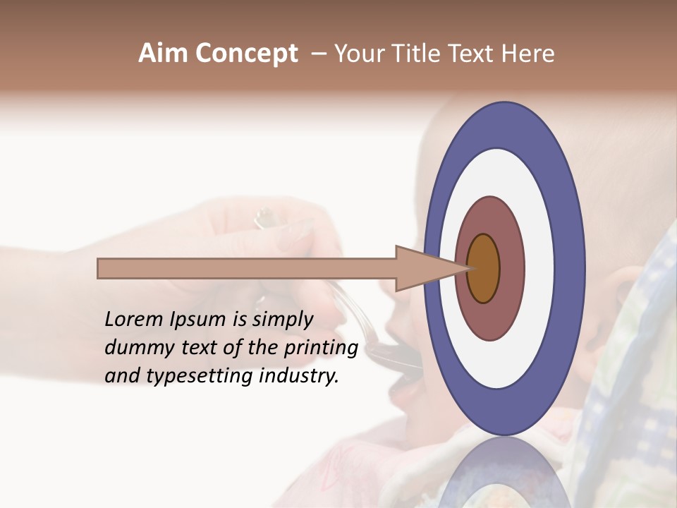 Baby Apple Girl PowerPoint Template