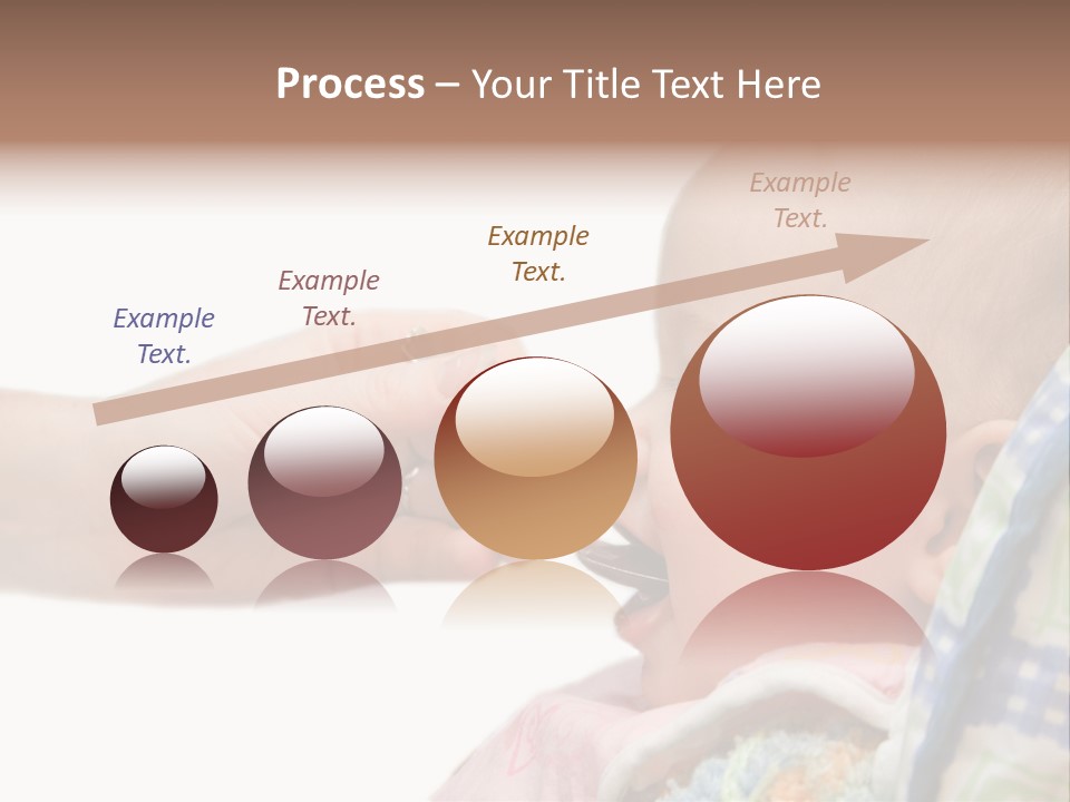 Baby Apple Girl PowerPoint Template