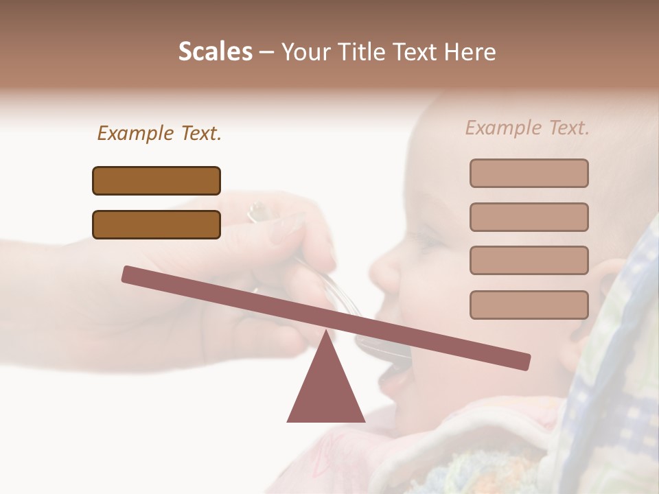 Baby Apple Girl PowerPoint Template