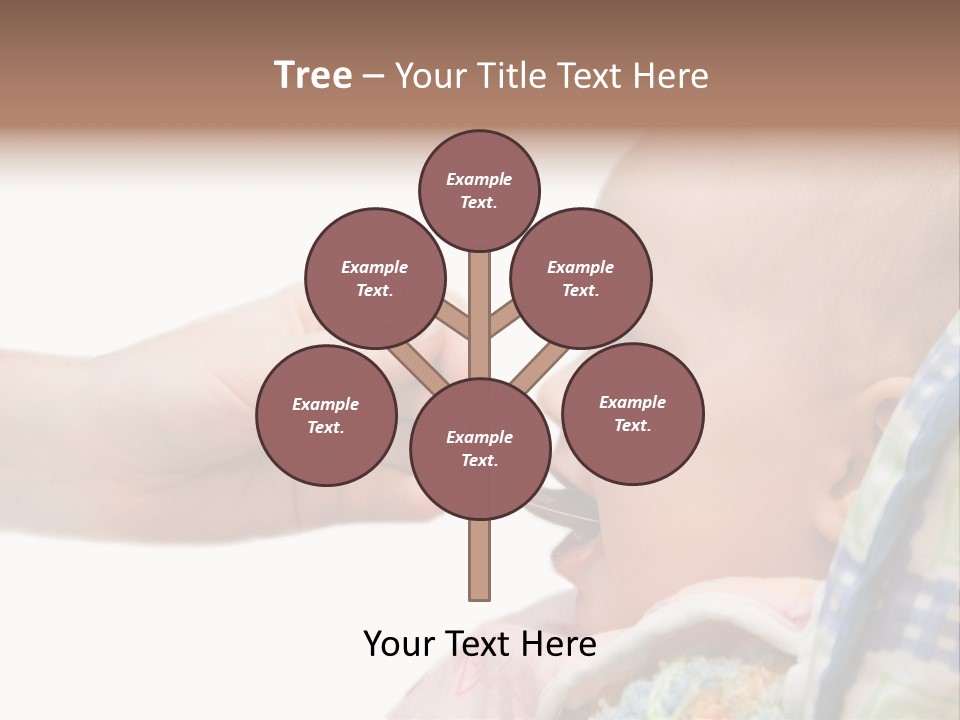 Baby Apple Girl PowerPoint Template