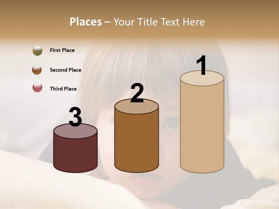 Serene Bed Female PowerPoint Template