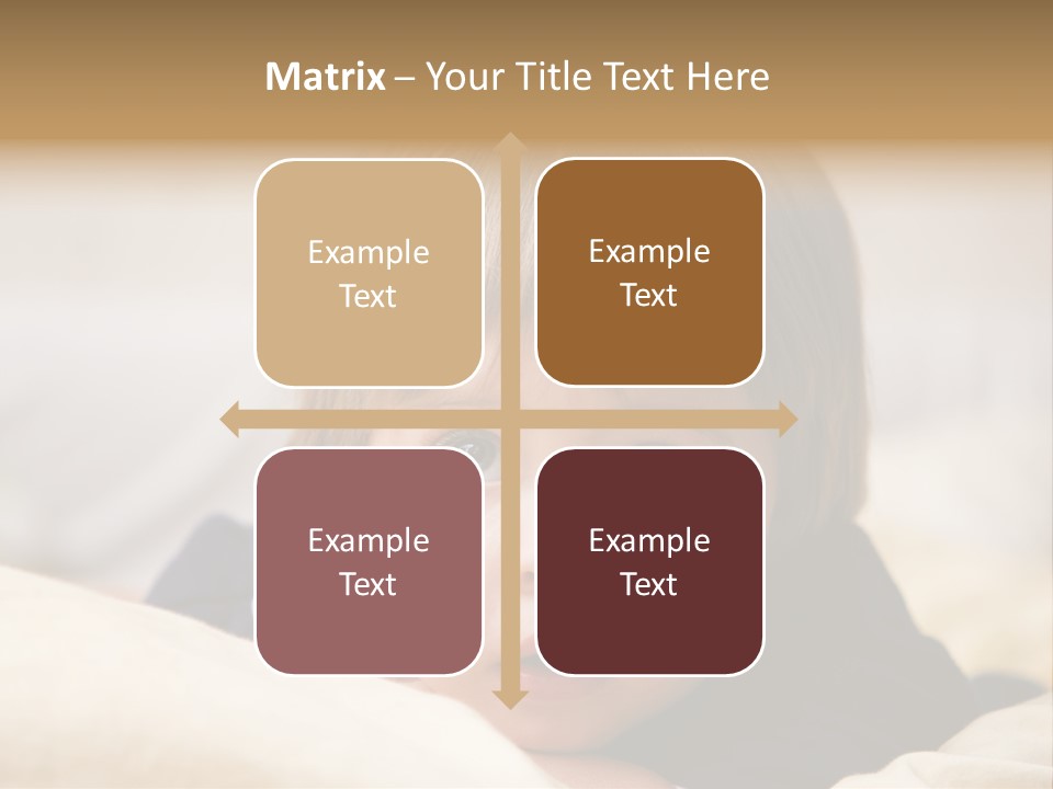 Serene Bed Female PowerPoint Template