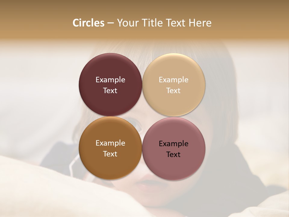 Serene Bed Female PowerPoint Template