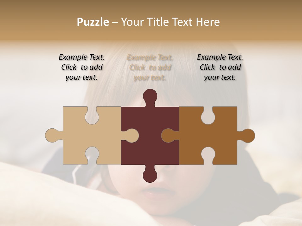 Serene Bed Female PowerPoint Template