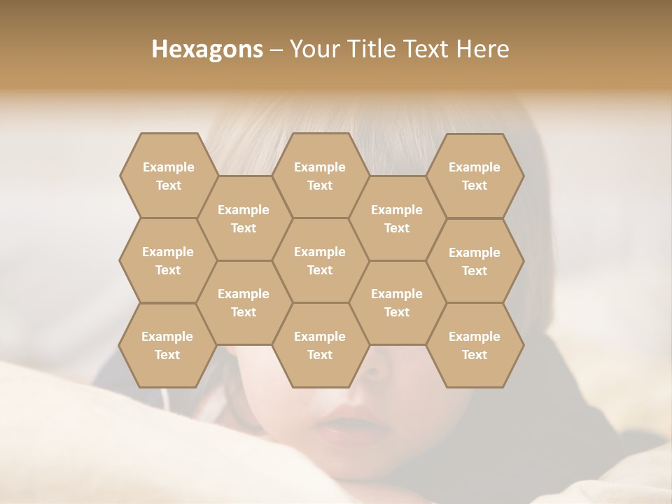 Serene Bed Female PowerPoint Template