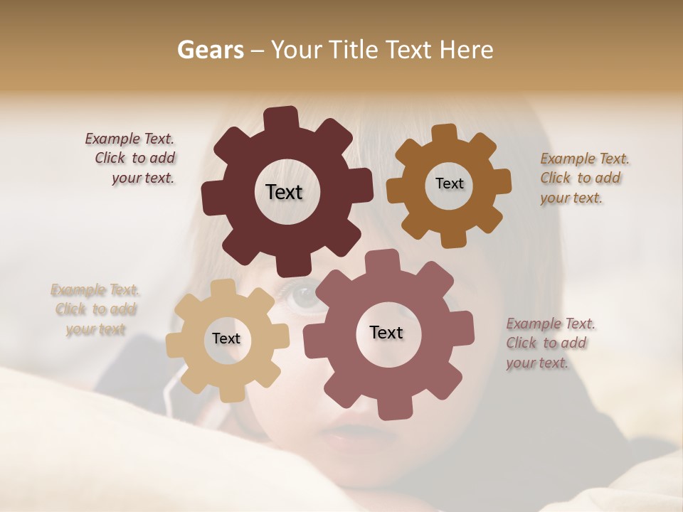 Serene Bed Female PowerPoint Template