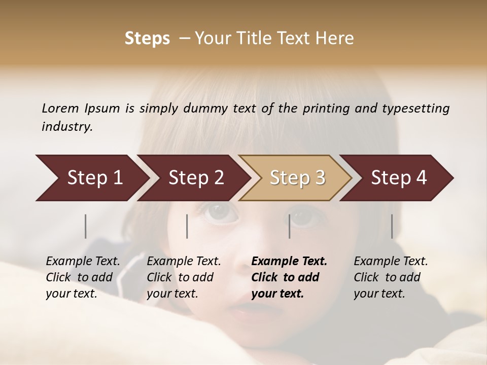 Serene Bed Female PowerPoint Template