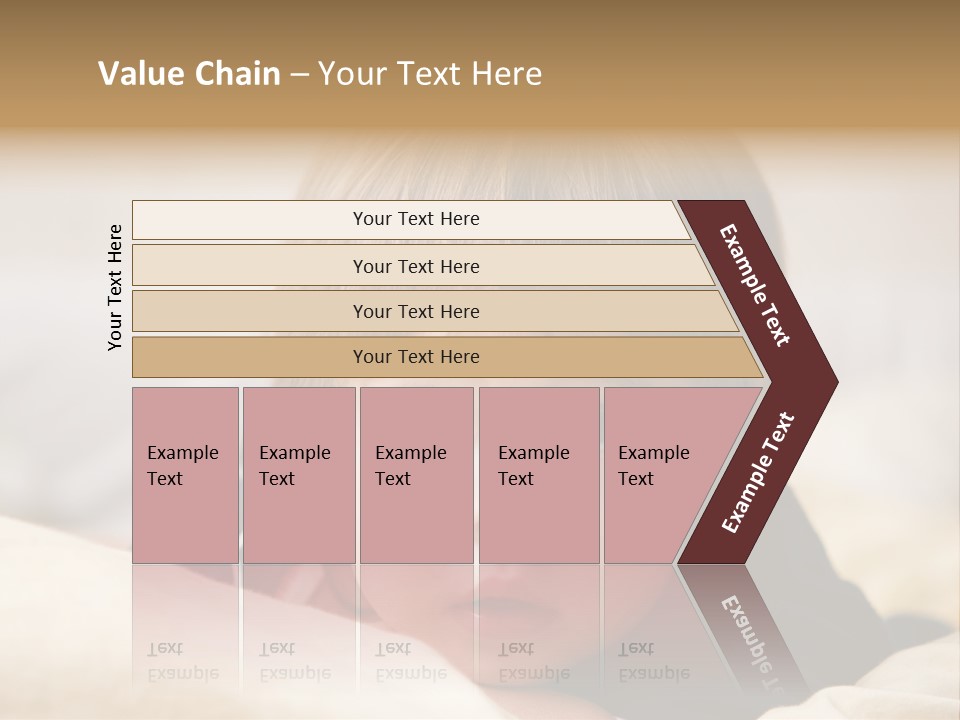 Serene Bed Female PowerPoint Template