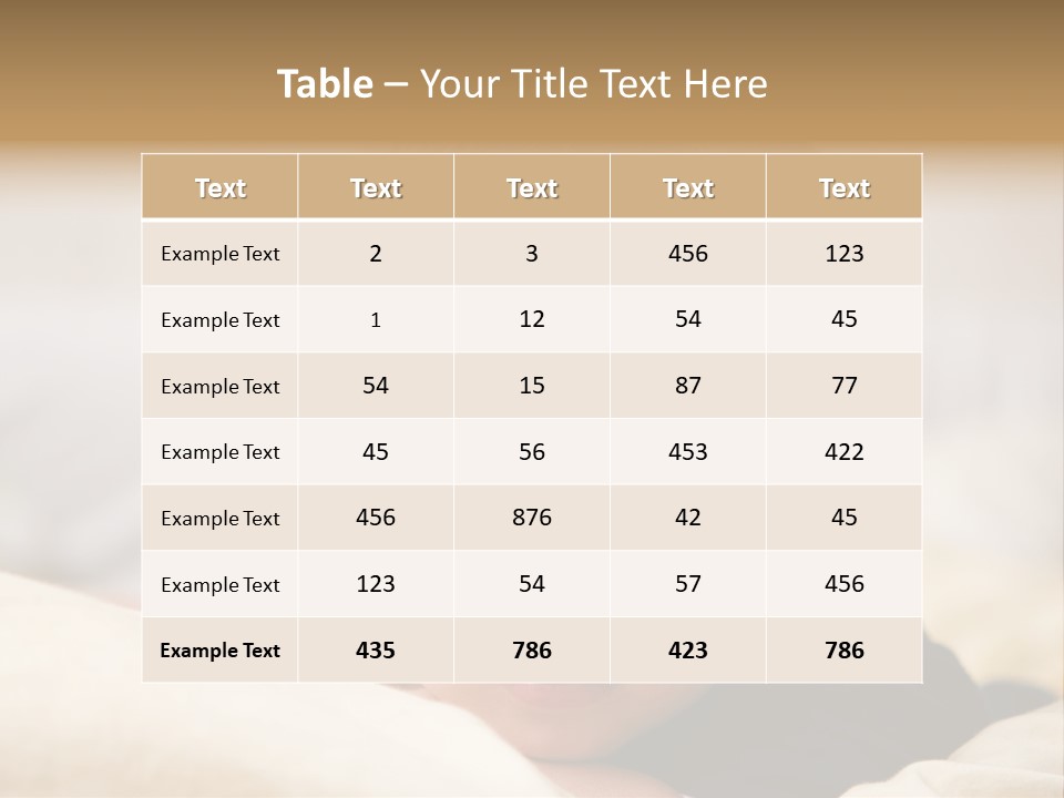 Serene Bed Female PowerPoint Template