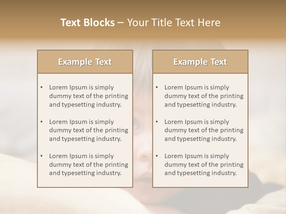 Serene Bed Female PowerPoint Template