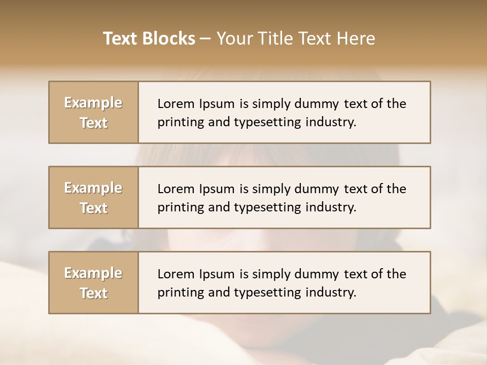 Serene Bed Female PowerPoint Template