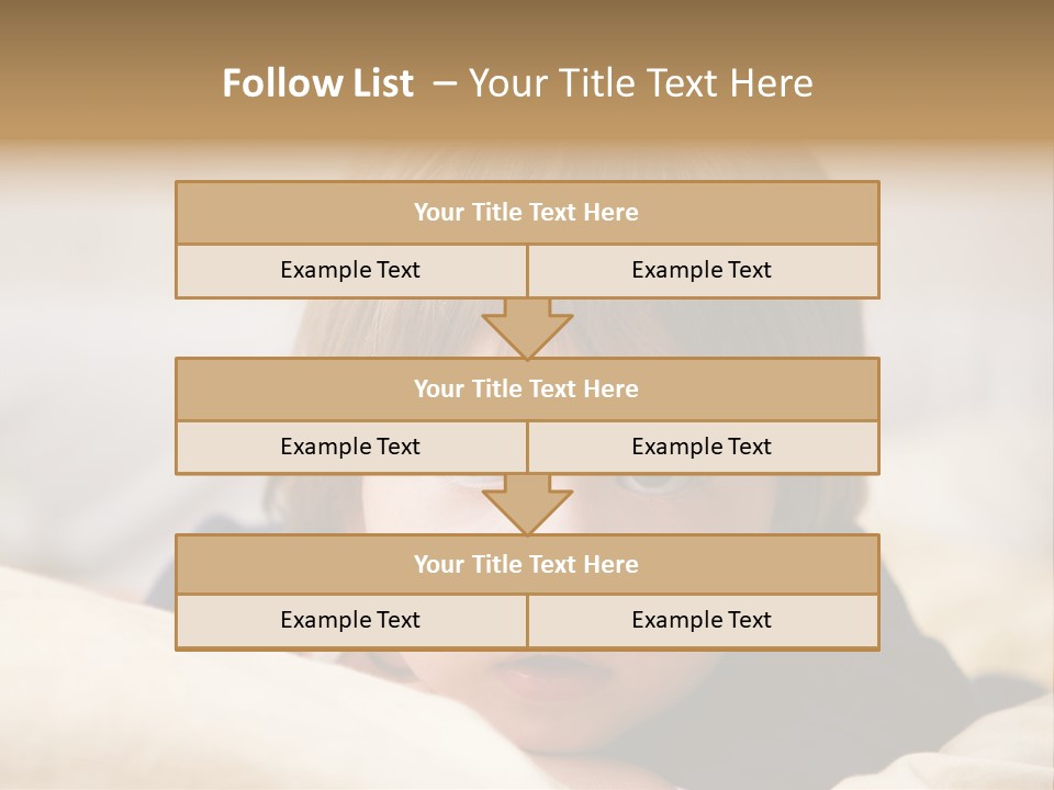 Serene Bed Female PowerPoint Template