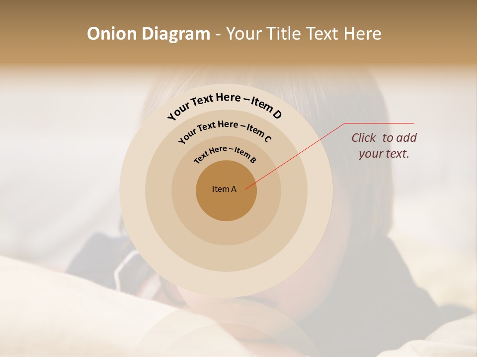 Serene Bed Female PowerPoint Template