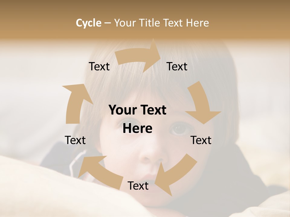 Serene Bed Female PowerPoint Template