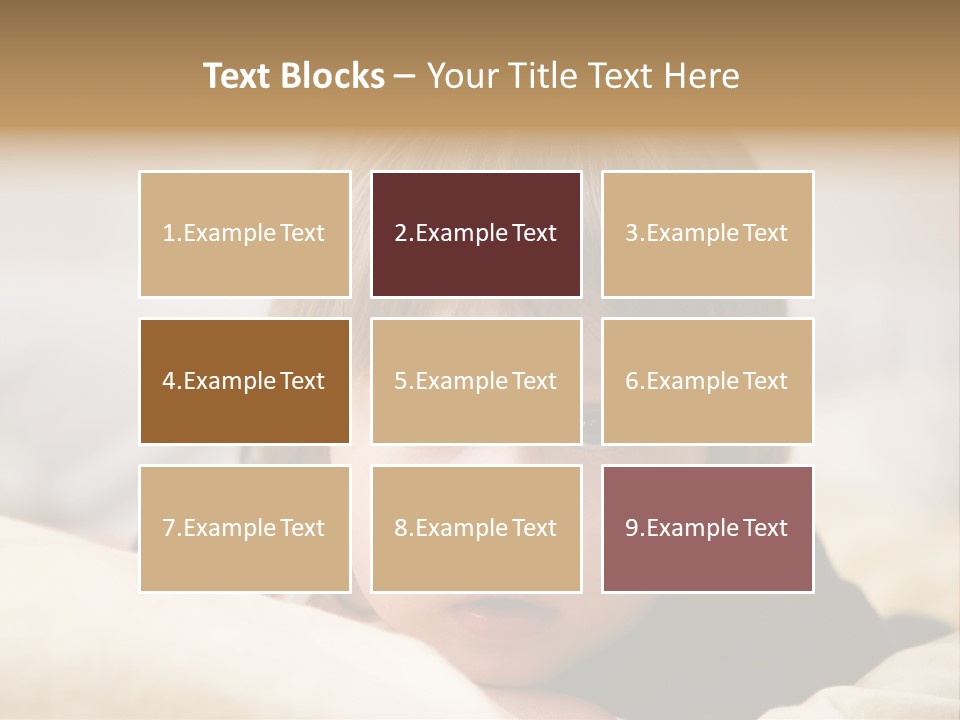 Serene Bed Female PowerPoint Template