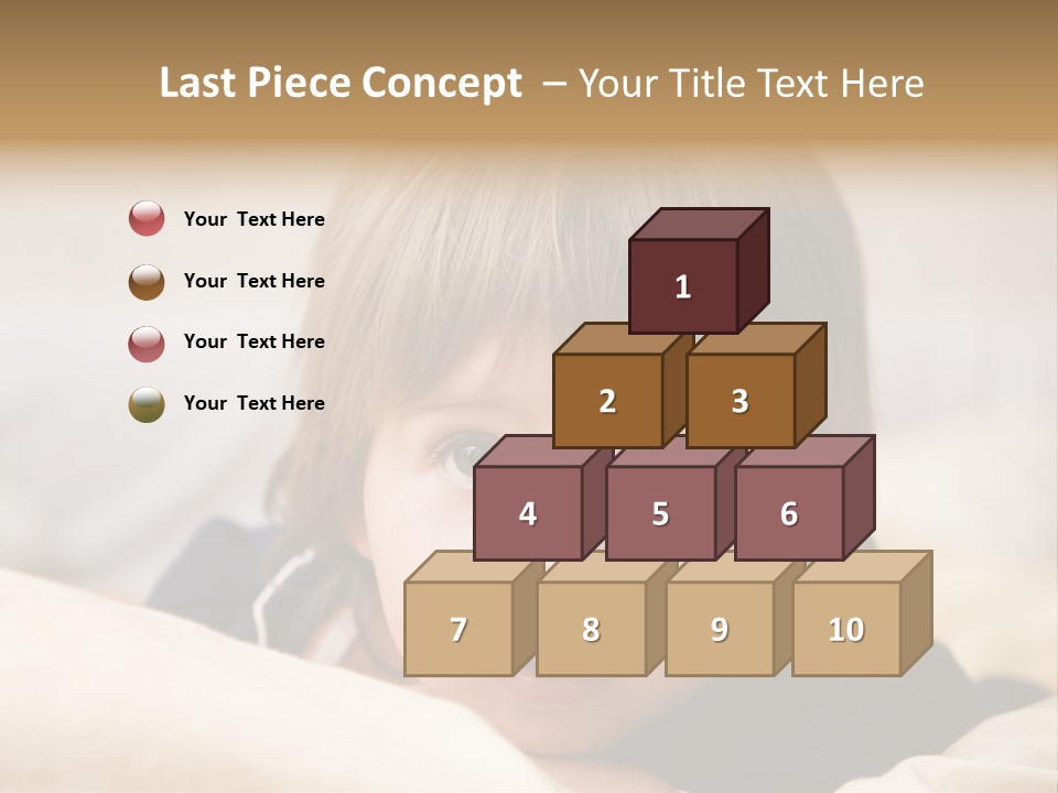 Serene Bed Female PowerPoint Template