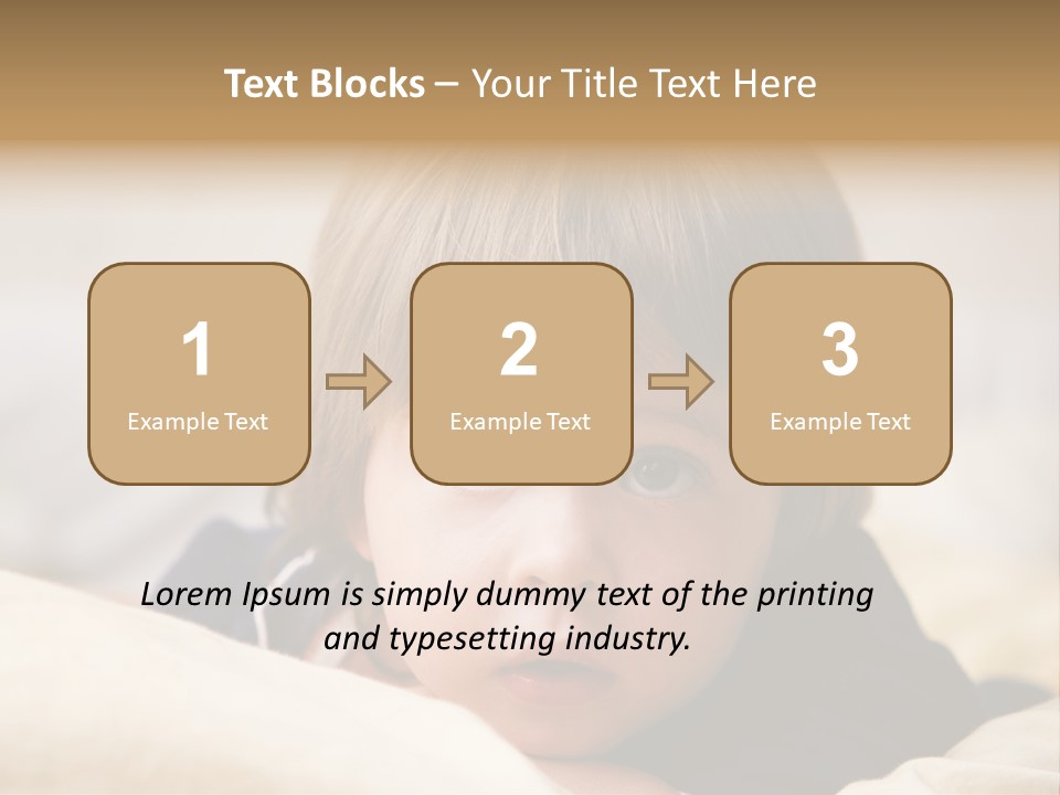 Serene Bed Female PowerPoint Template