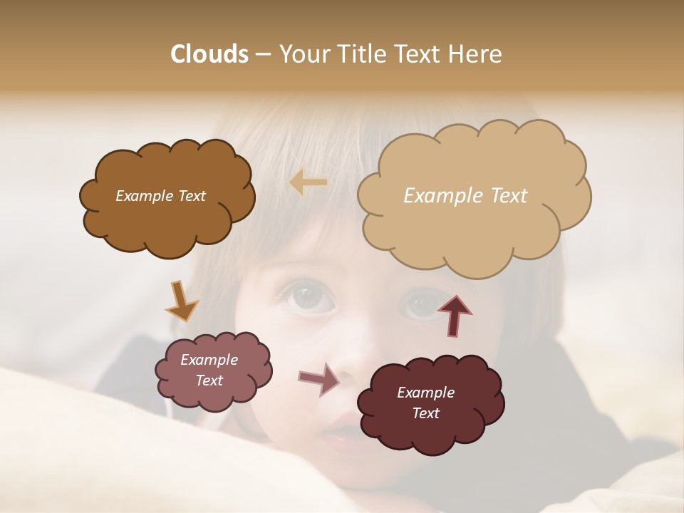 Serene Bed Female PowerPoint Template