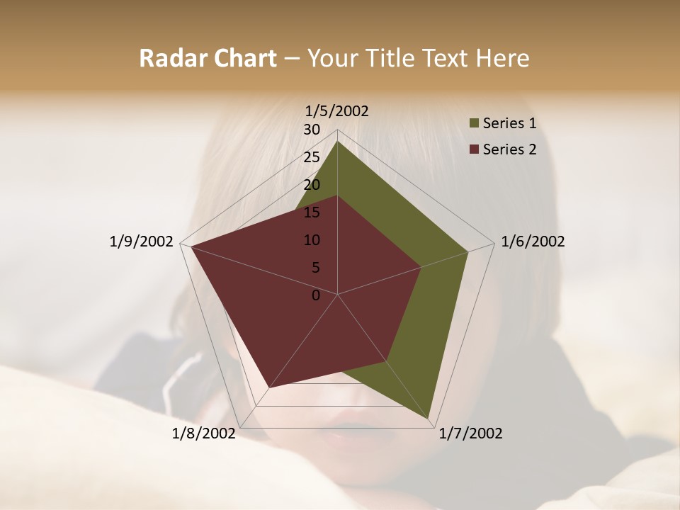 Serene Bed Female PowerPoint Template