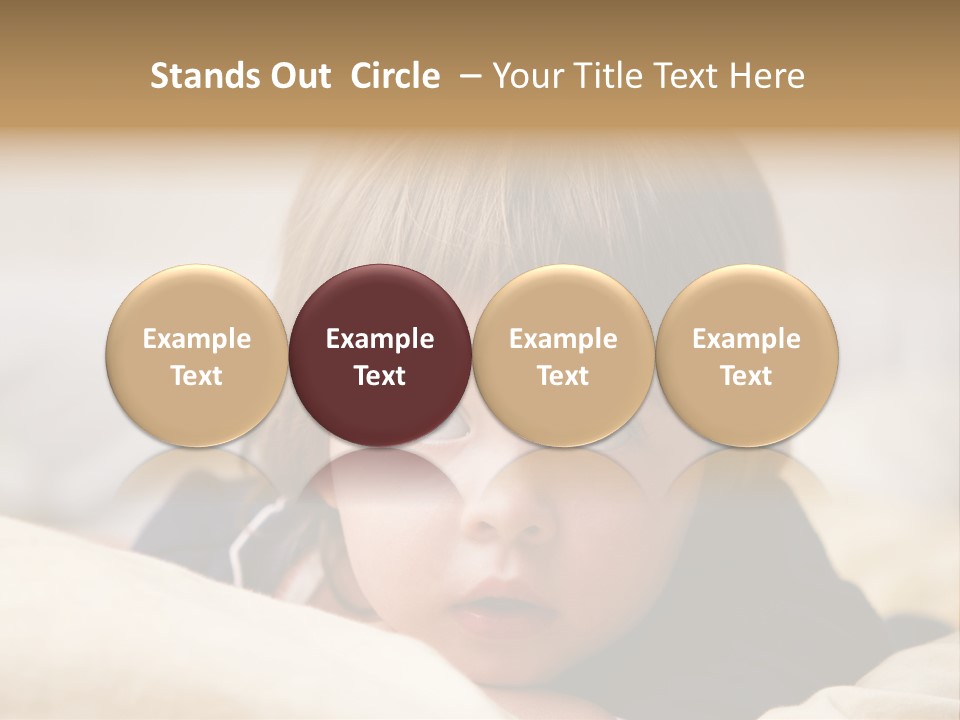 Serene Bed Female PowerPoint Template