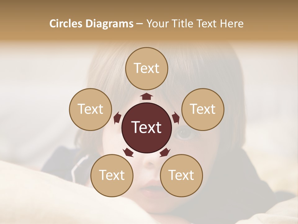 Serene Bed Female PowerPoint Template