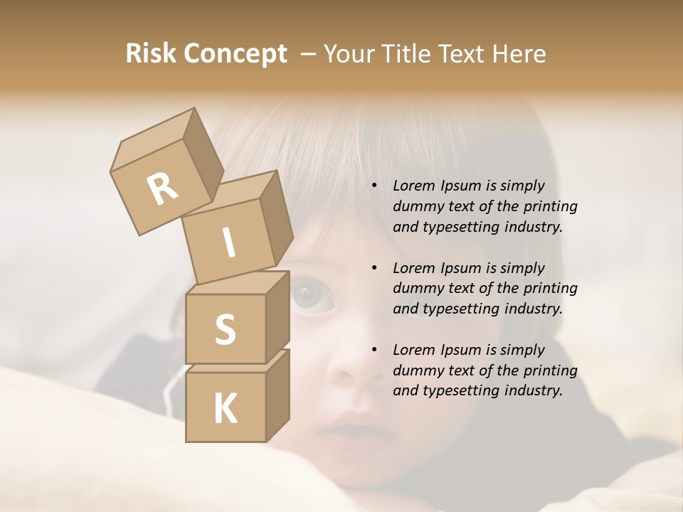 Serene Bed Female PowerPoint Template