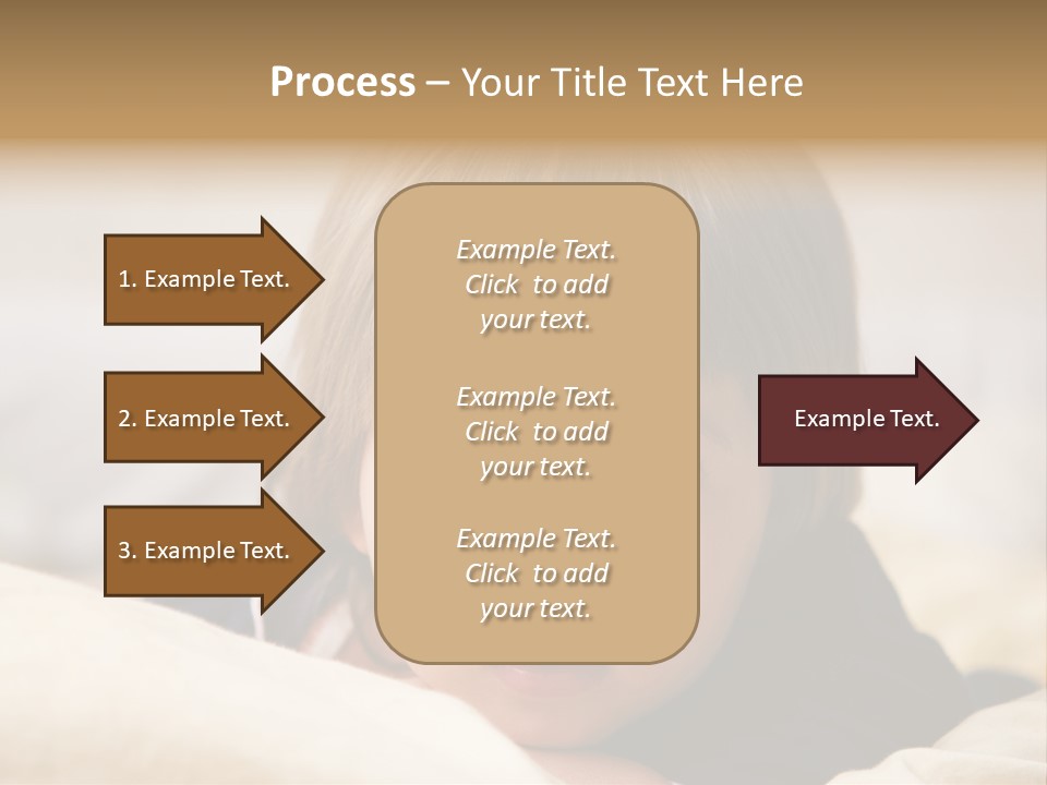 Serene Bed Female PowerPoint Template