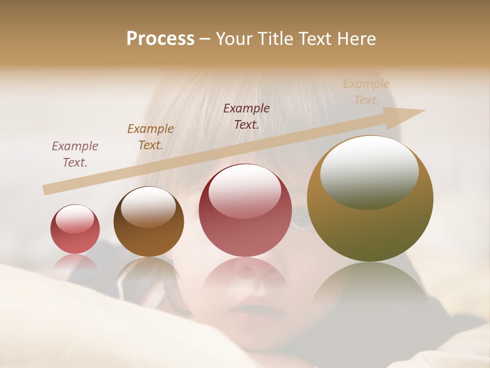 Serene Bed Female PowerPoint Template