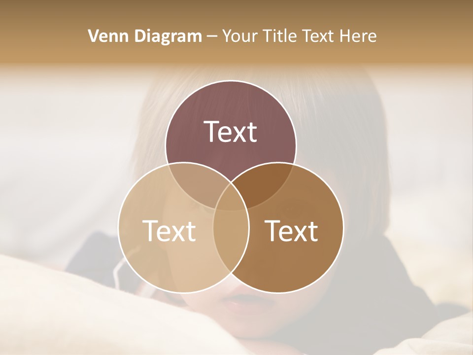 Serene Bed Female PowerPoint Template