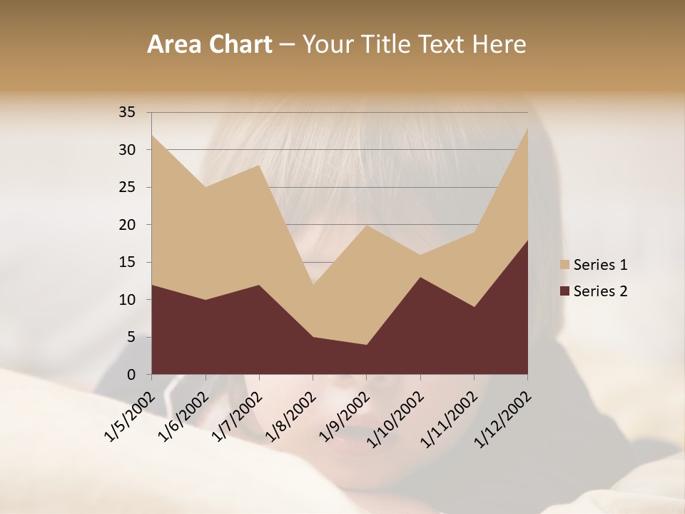 Serene Bed Female PowerPoint Template